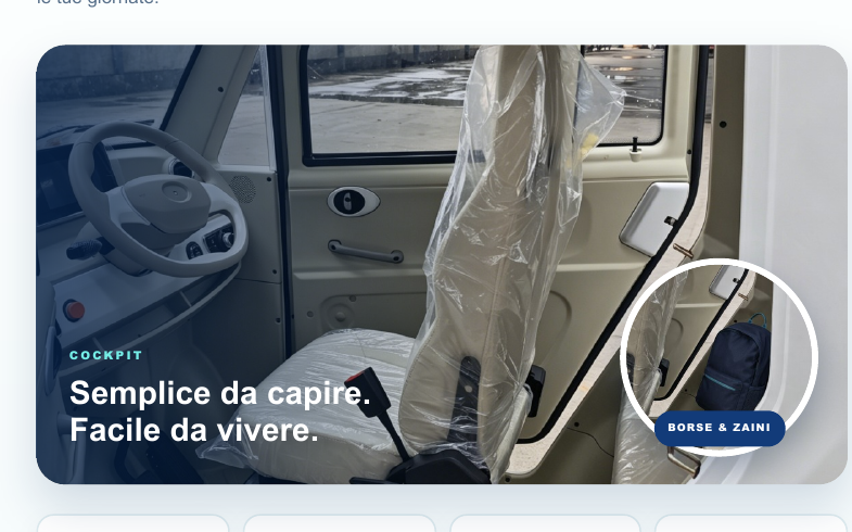 Interno e cockpit BeGo One