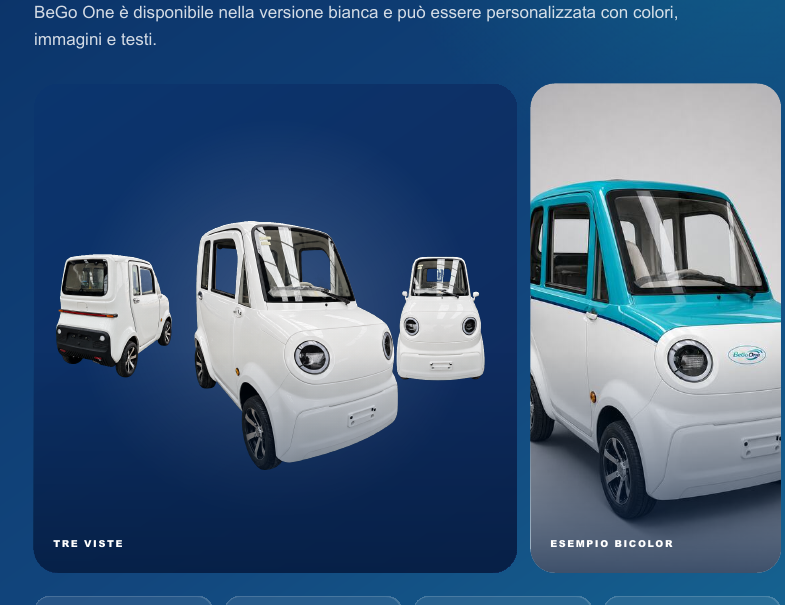 Esempi di personalizzazione BeGo One